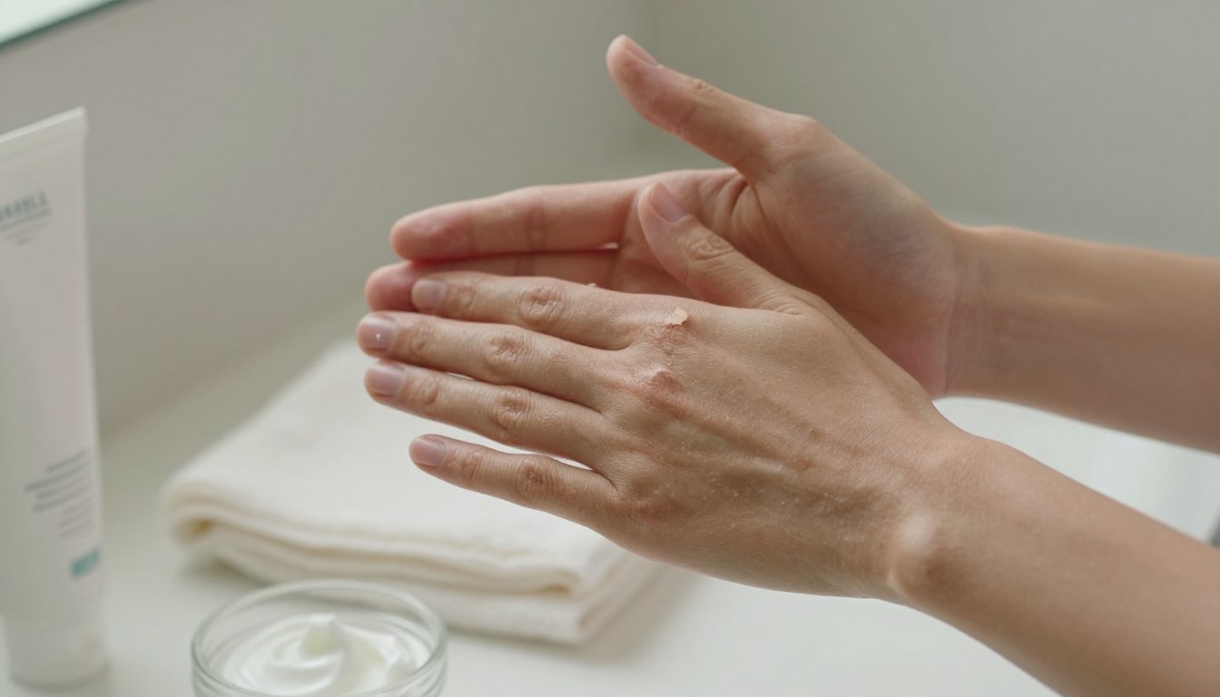 Czemu schodzi skóra z dłoni