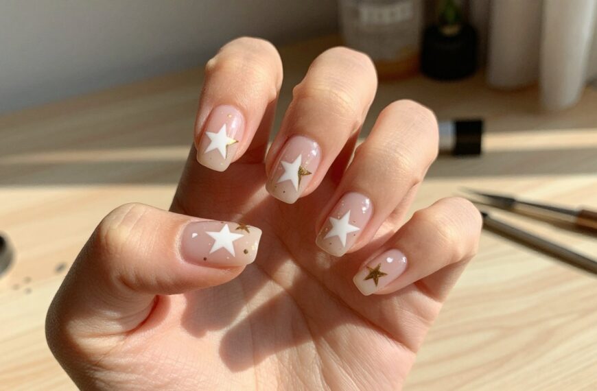 Jak zrobić gwiazdki na paznokciach