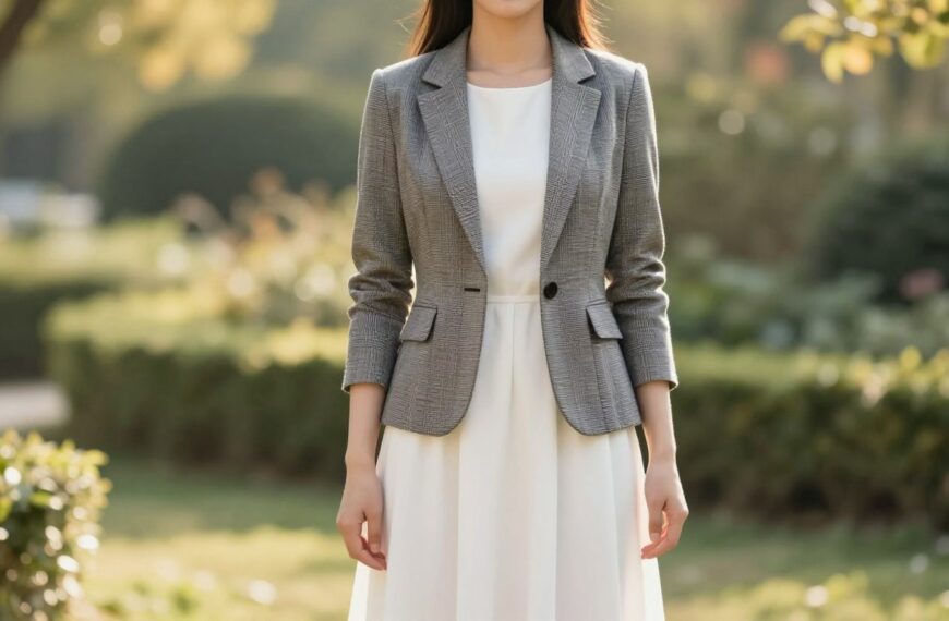 Jaka marynarka do białej sukienki