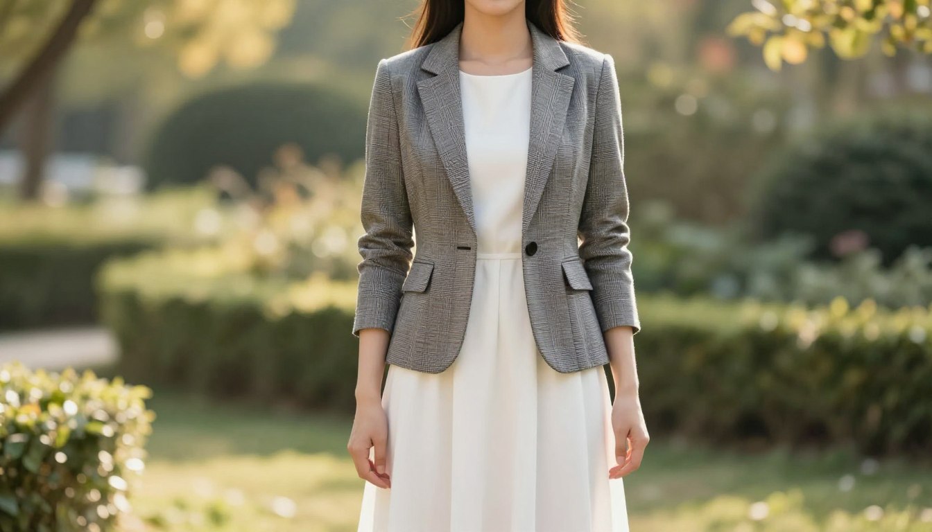 Jaka marynarka do białej sukienki