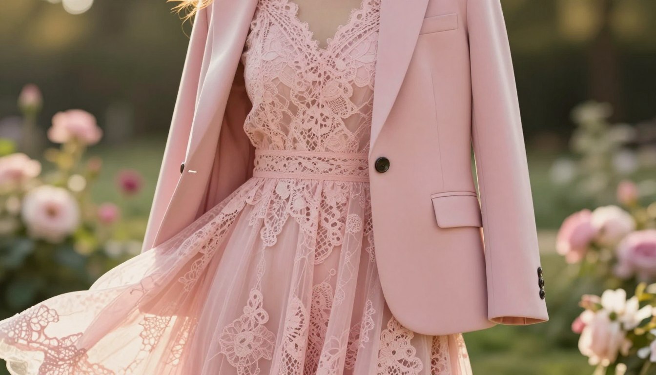 Jaka marynarka do różowej sukienki