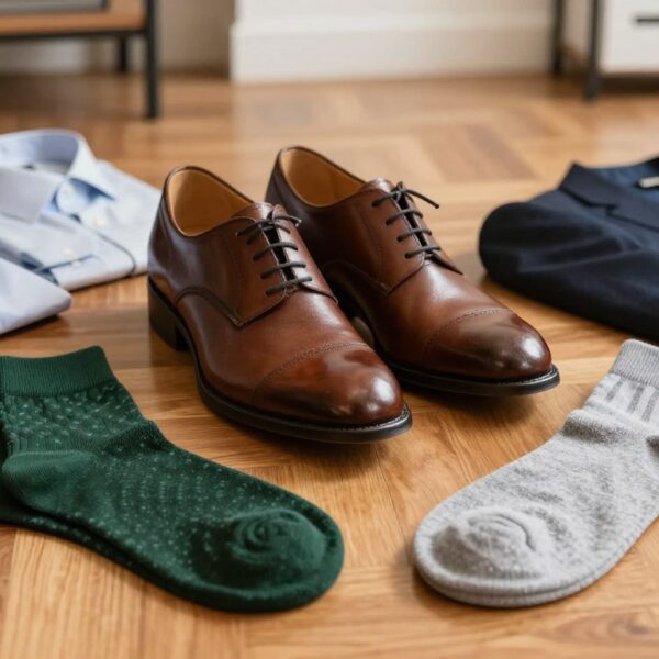 Jakie skarpetki do brązowych butów dobrać do garnituru i stylu casual