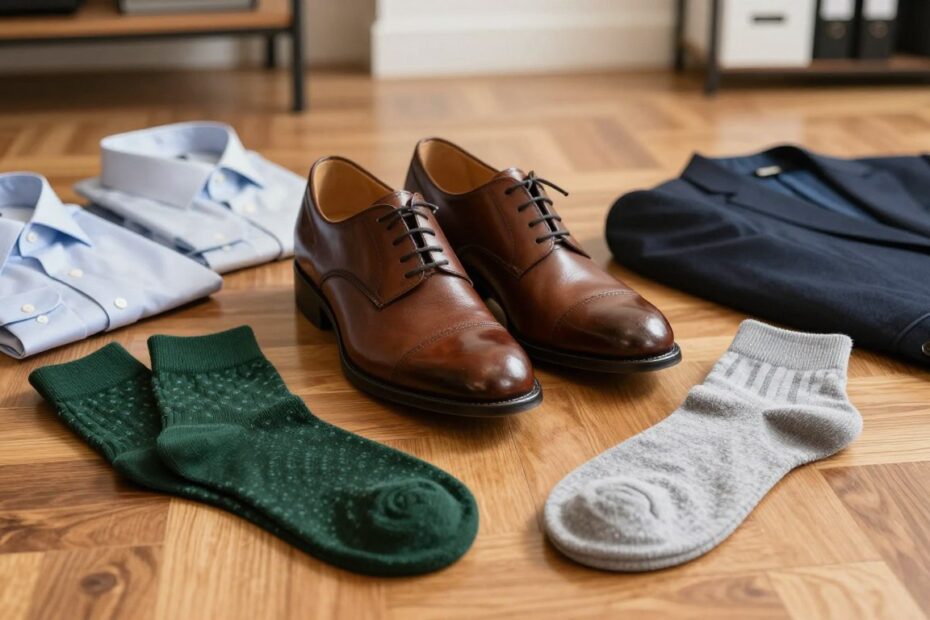 Jakie skarpetki do brązowych butów