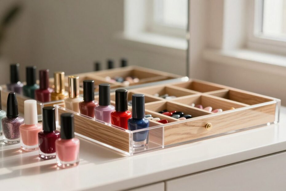 Pudełko na lakiery do paznokci