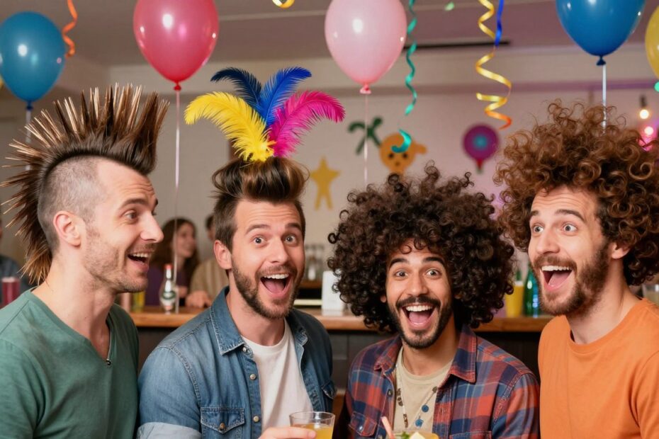 Śmieszne fryzury męskie