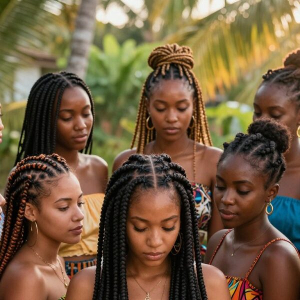 Warkoczyki afrykańskie fryzury